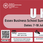 รับสมัครนิสิตเข้าร่วมโครงการ  Essex Business School Summer Sessions 2025